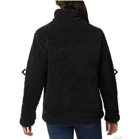 Columbia Fleece Womens Jacket XS‎ Black Activewear Pockets Full Zip Classic - Picture 9 of 11